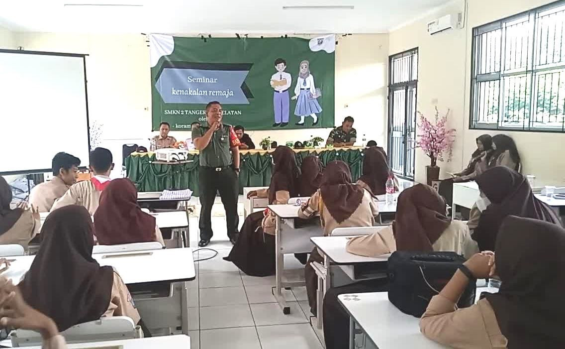 Cegah Kenakalan Remaja, Babinsa Gelar Seminar Untuk SWK