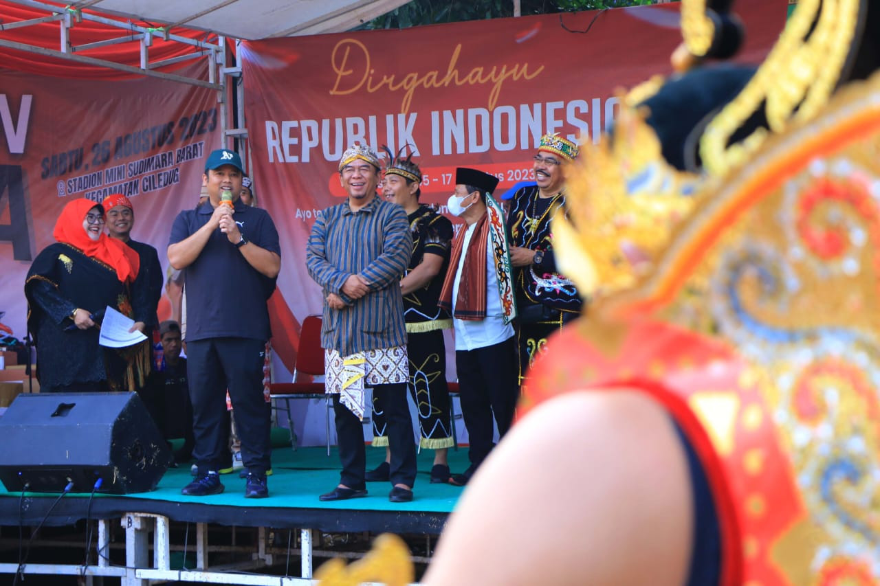 Kemeriahan HUT RI ke-78 di Stadion Mini Sudimara Barat Kecamatan Ciledug