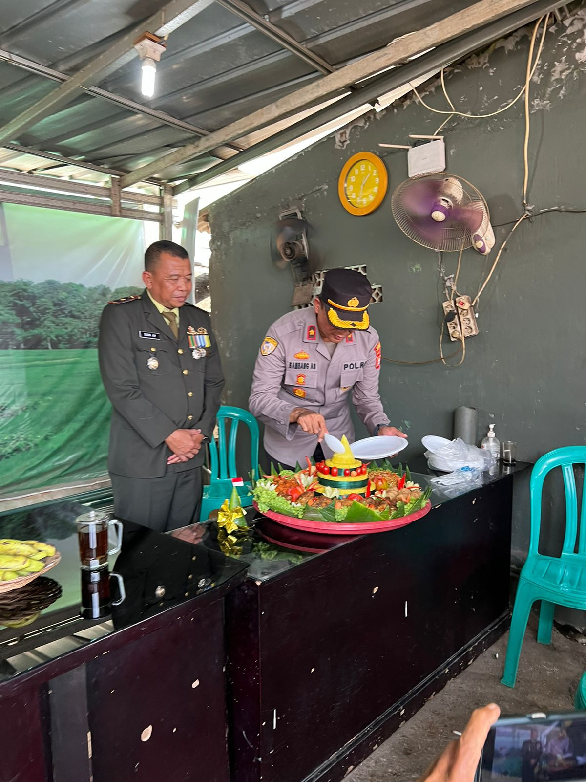 Koramil 07/Pdk Aren Dapatkan Kejutan Manis di Dirgahayu TNI ke-78 Dari Polsek Pondok Aren