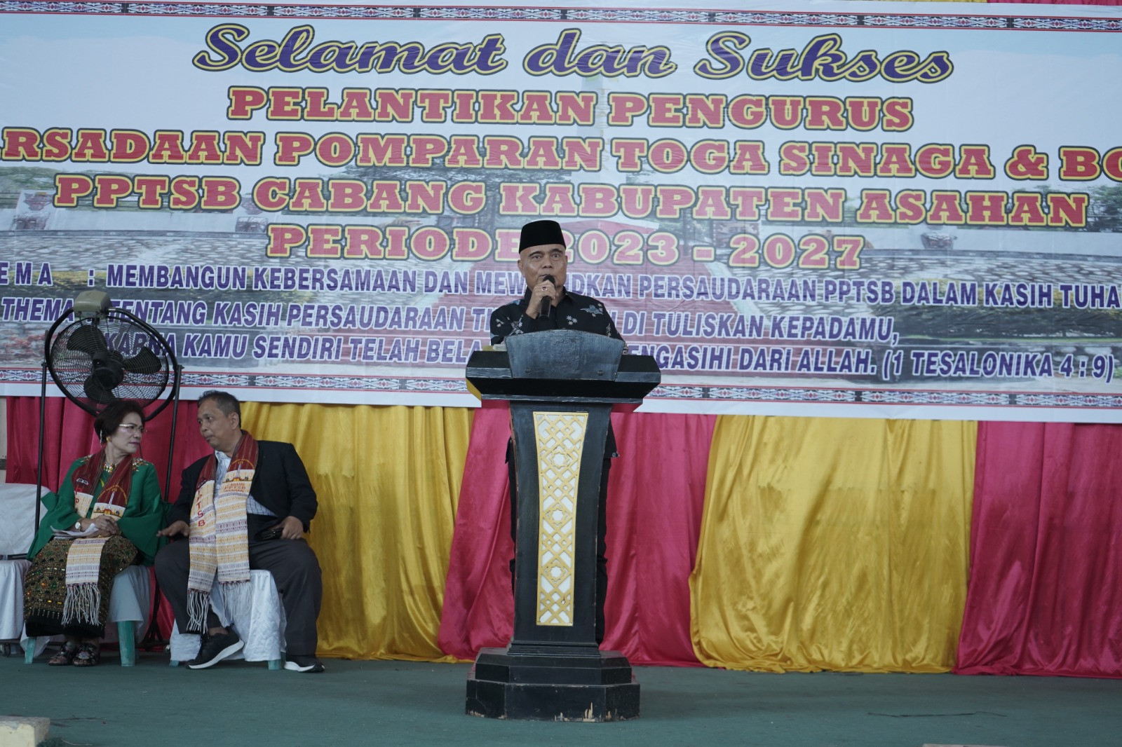 Asisten Perekonomian dan Pembangunan Ikuti Prosesi Pelantikan Pengurus PPTSB Cabang Kabupaten Asahan
