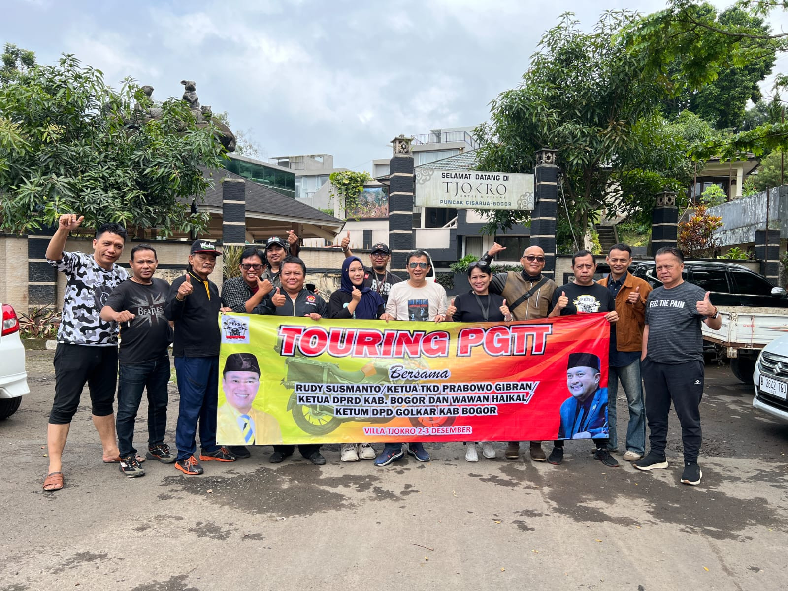Di Dukung Ketua DPRD Kabupaten Bogor Rudy Susmanto, Komunitas PGTT Touring Akhir Tahun 2023 