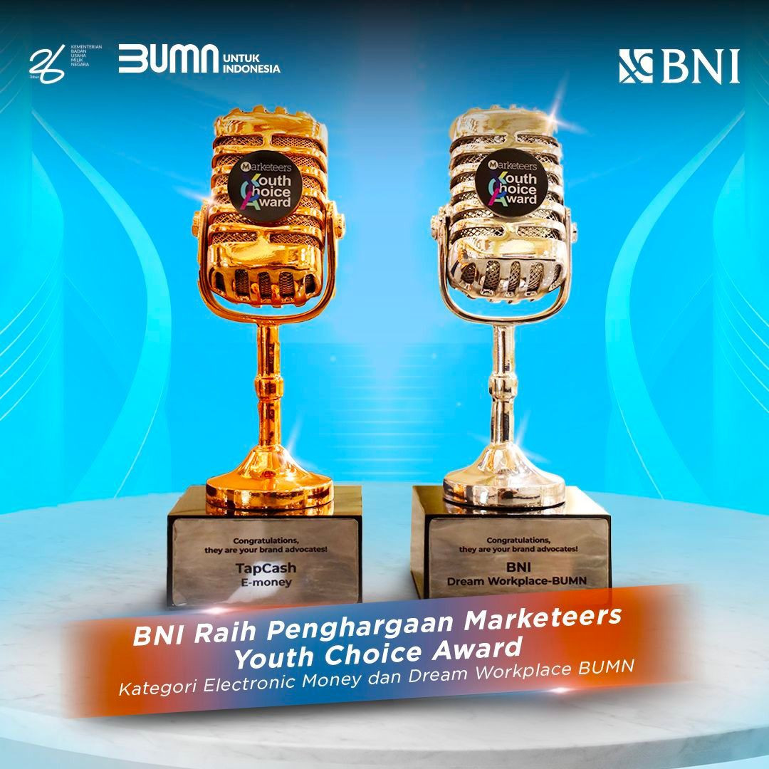 Bni Kembali Raih Dua Penghargaan Bergengsi Marketeers Youth Choice Award 2024 9255