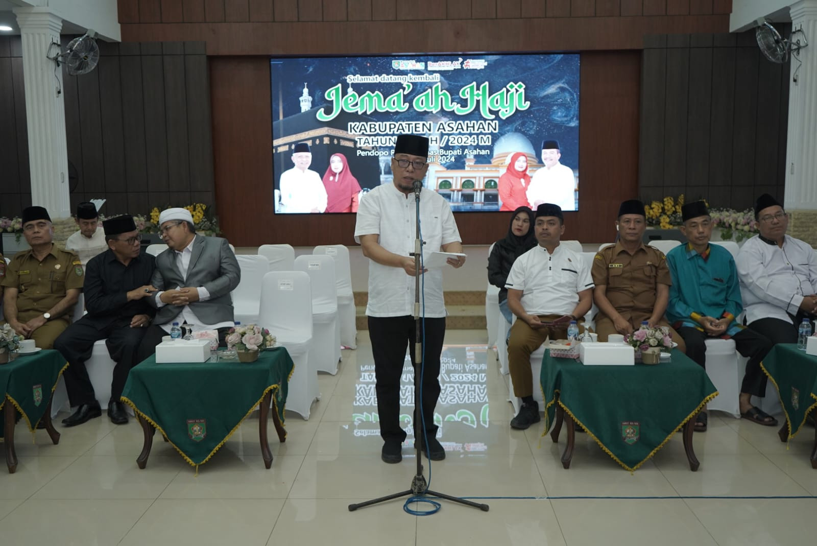 Bupati Asahan Sambut Kepulangan Jamaah Haji Kloter 14 Kabupaten Asahan