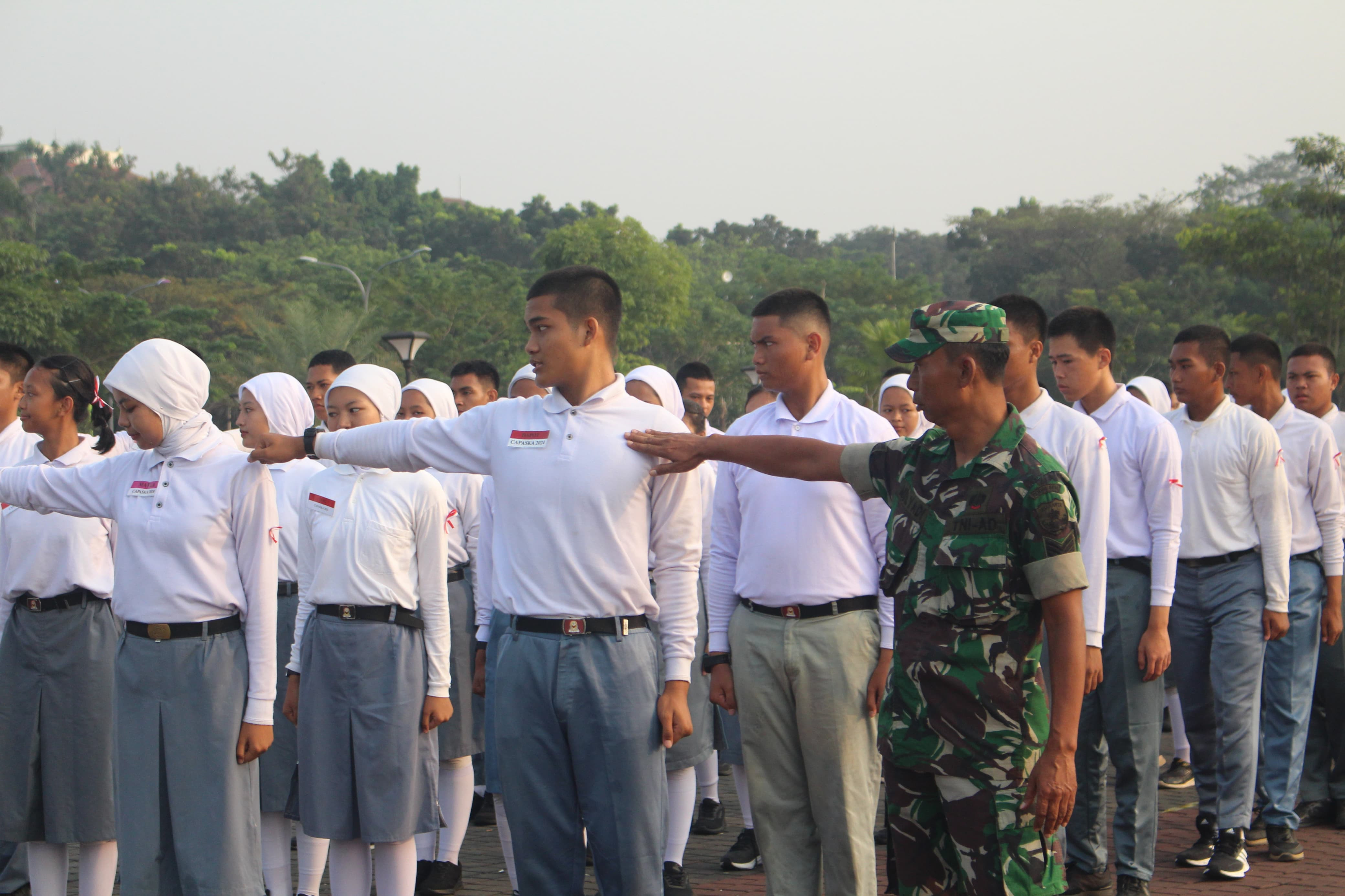 Kodim 0510/Trs Berikan Pelatihan Paskibraka Tahun 2024