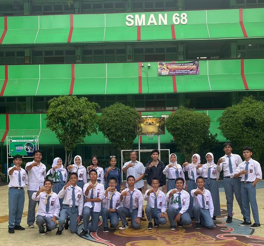 Dihadapan Calon Anggota Elpala SMA 68, Dar Edi Yoga Mengajak Para Siswa Menjaga Kelestarian alam