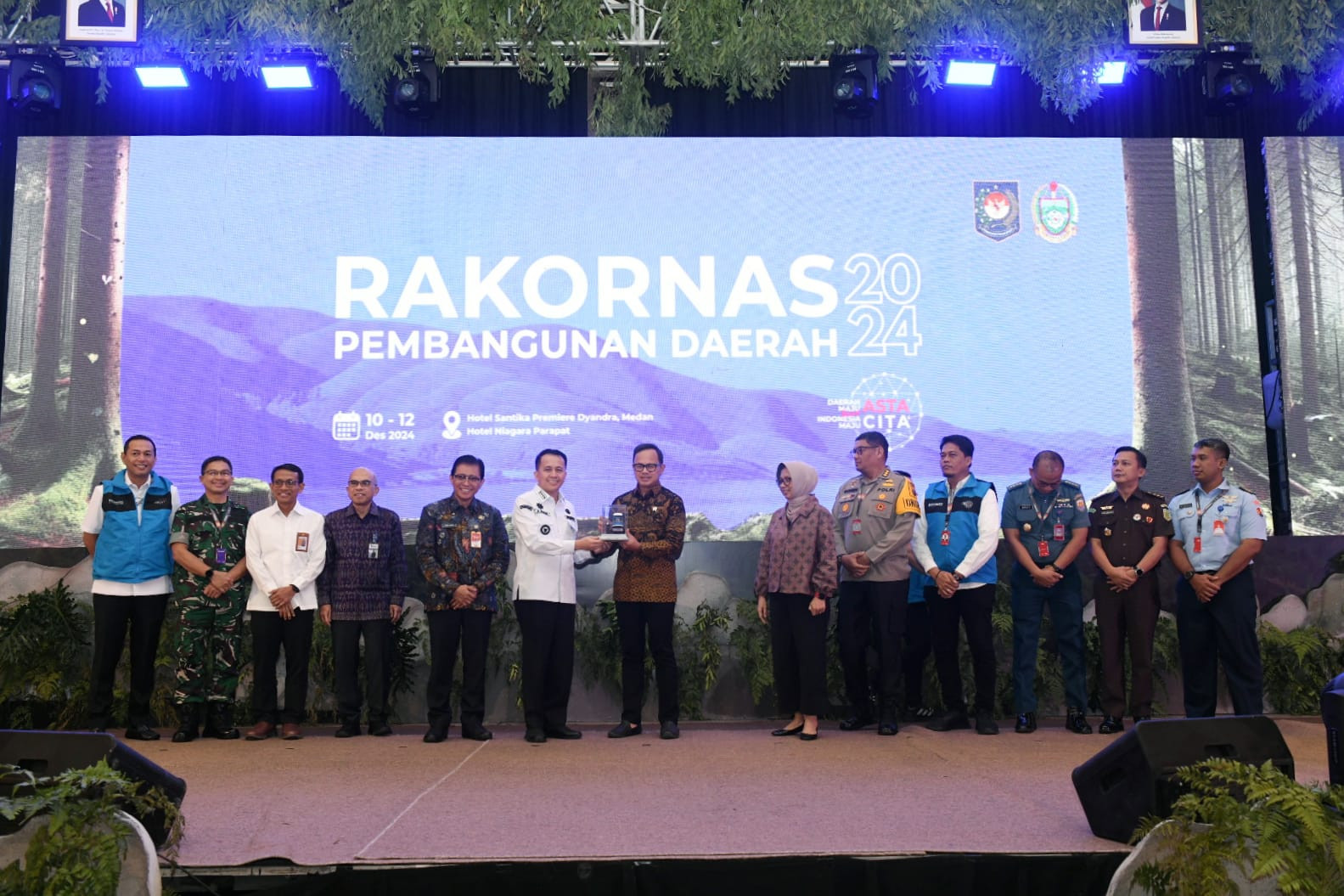 Wakil Bupati Asahan Ikuti Pembukaan Rakornas Perencanaan Pembangunan Daerah 2024