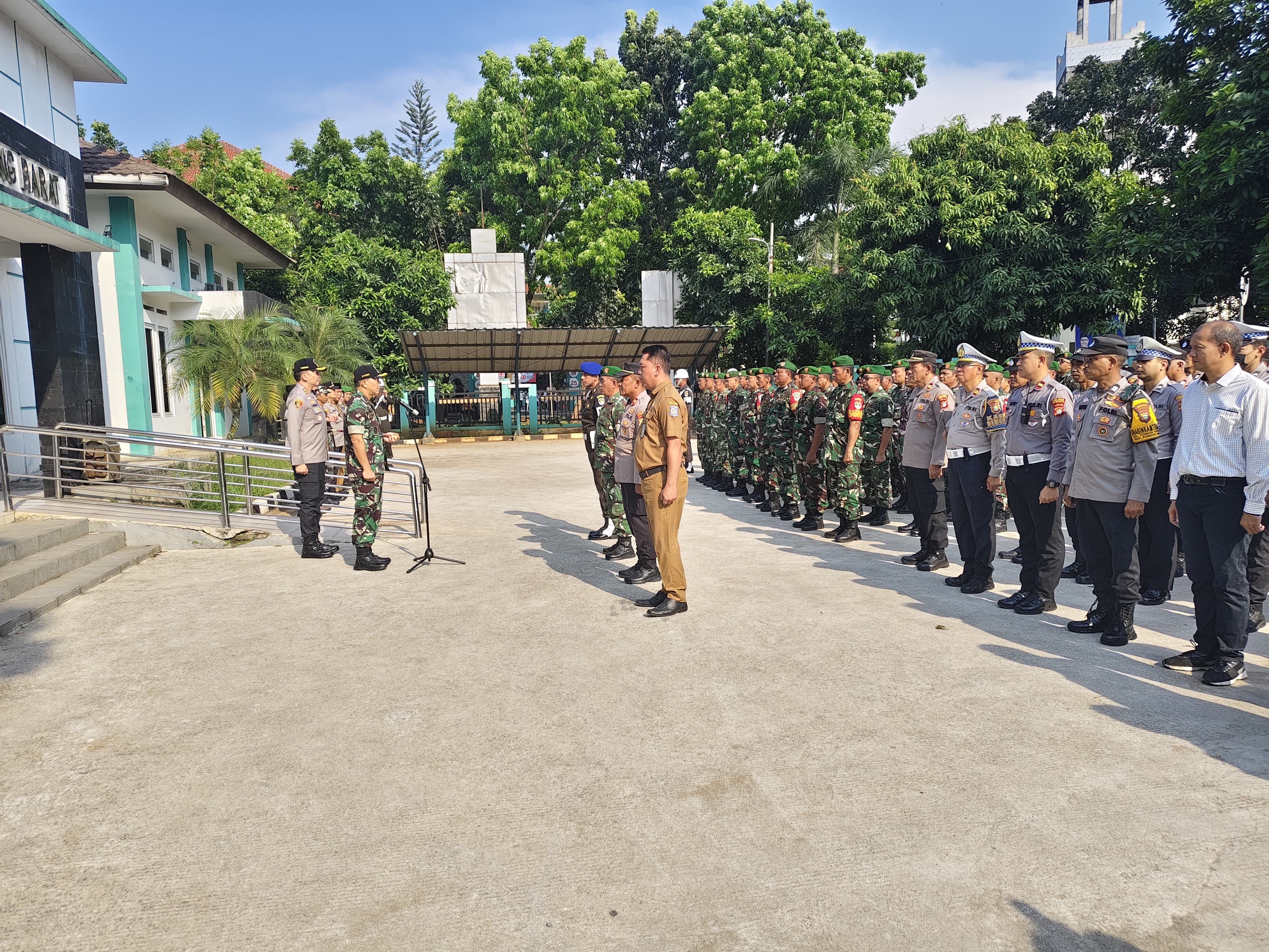 Dandim 0506/Tgr Pimpin Apel Gelar Pengamanan Wakil Presiden 