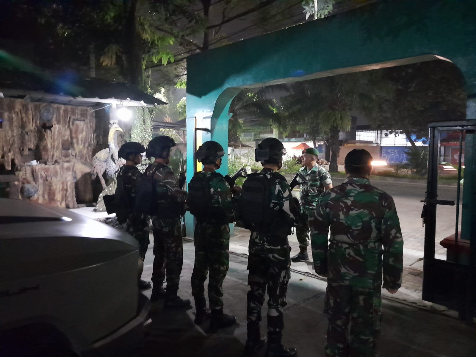 Pantau Wilayah, Kodim 0510/Trs Rutin Patroli Malam