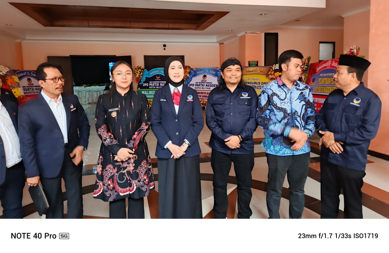 Wakil Wali Kota Blitar Hadiri Pengukuhan Ketua DPD Partai Nasdem Blitar Raya