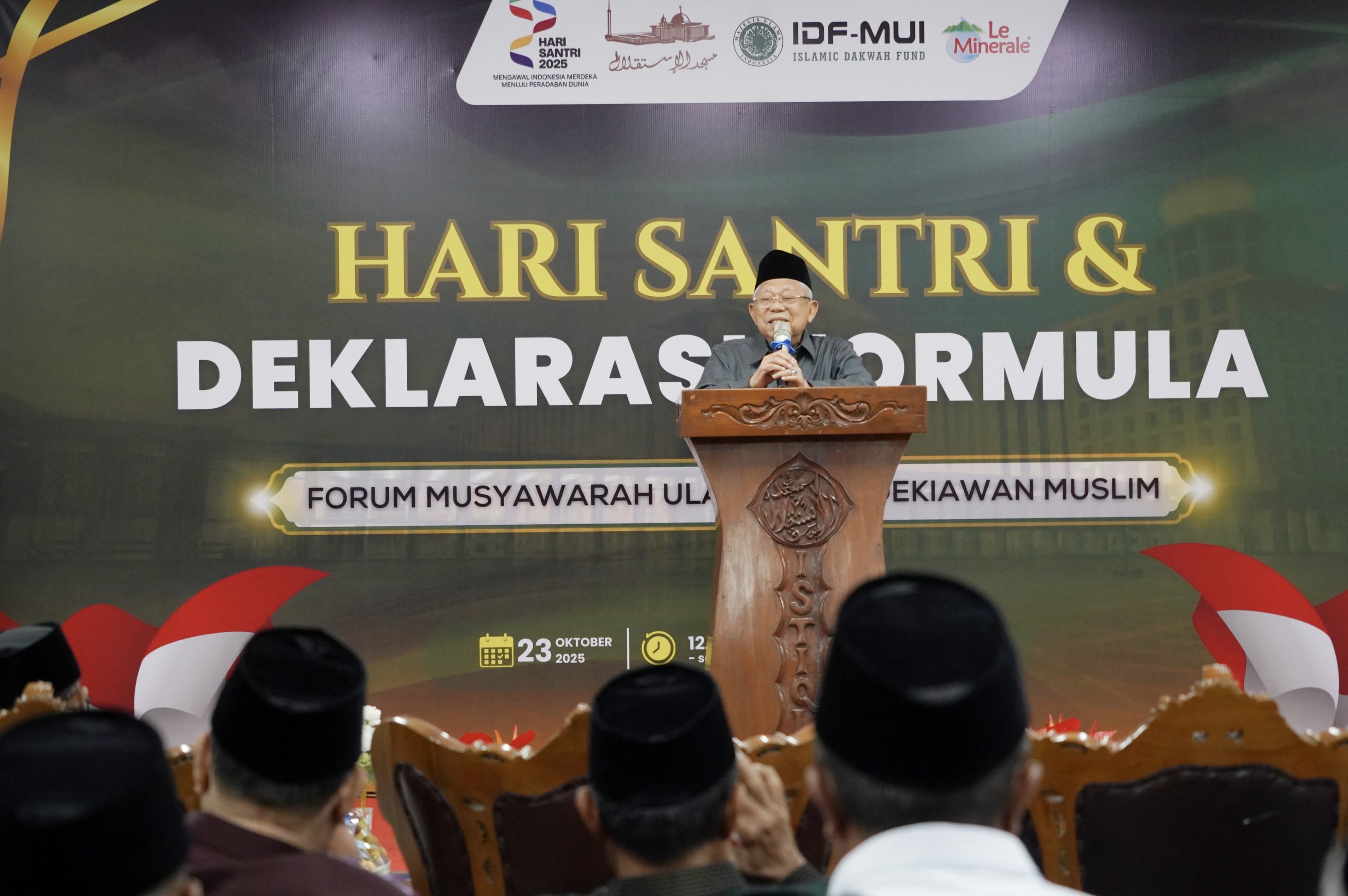 KH. Maruf Amin bersama menteri Nasaruddin Umar Resmikan Berdirinya Formula Santri 