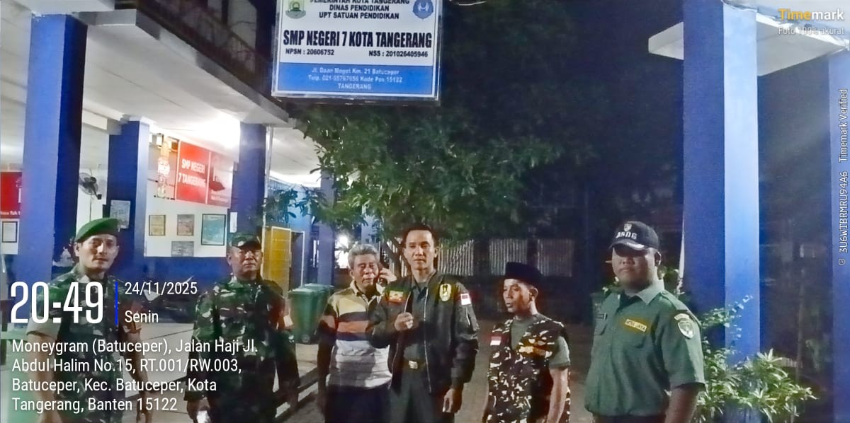 Kodim 0506/Tgr Intensifkan Patroli Malam dan Siskamling, Cegah Gangguan Kamtibmas