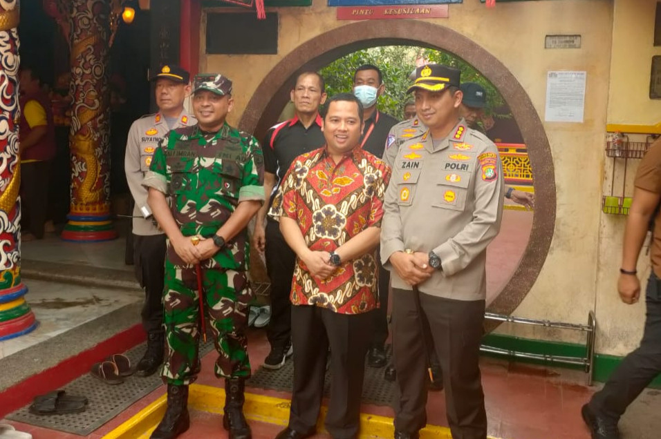 Forkopimda Kota Tangerang Monitoring Persiapan perayaan Imlek