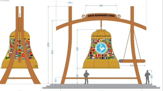 The World Peace Organization (WPO) Akan Memasang Genta Raksasa di Kota Magelang, Sebagai Simbol Perdamaian Dunia